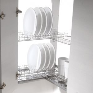 Сушка для посуды AFF угловая двухуровневая Италия | Интернет-магазин мебельной фурнитуры и аксессуаров для кухни | Кухонная фурнитура и комплектующие